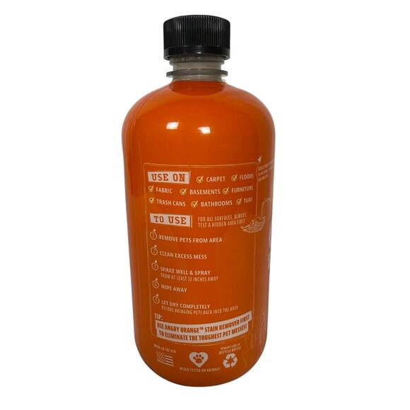 ANGRY ORANGE Pet Odor Eliminator Citrus Deodorizer Pet Dog Cat Large 24oz Spray - Picture 5 of 5